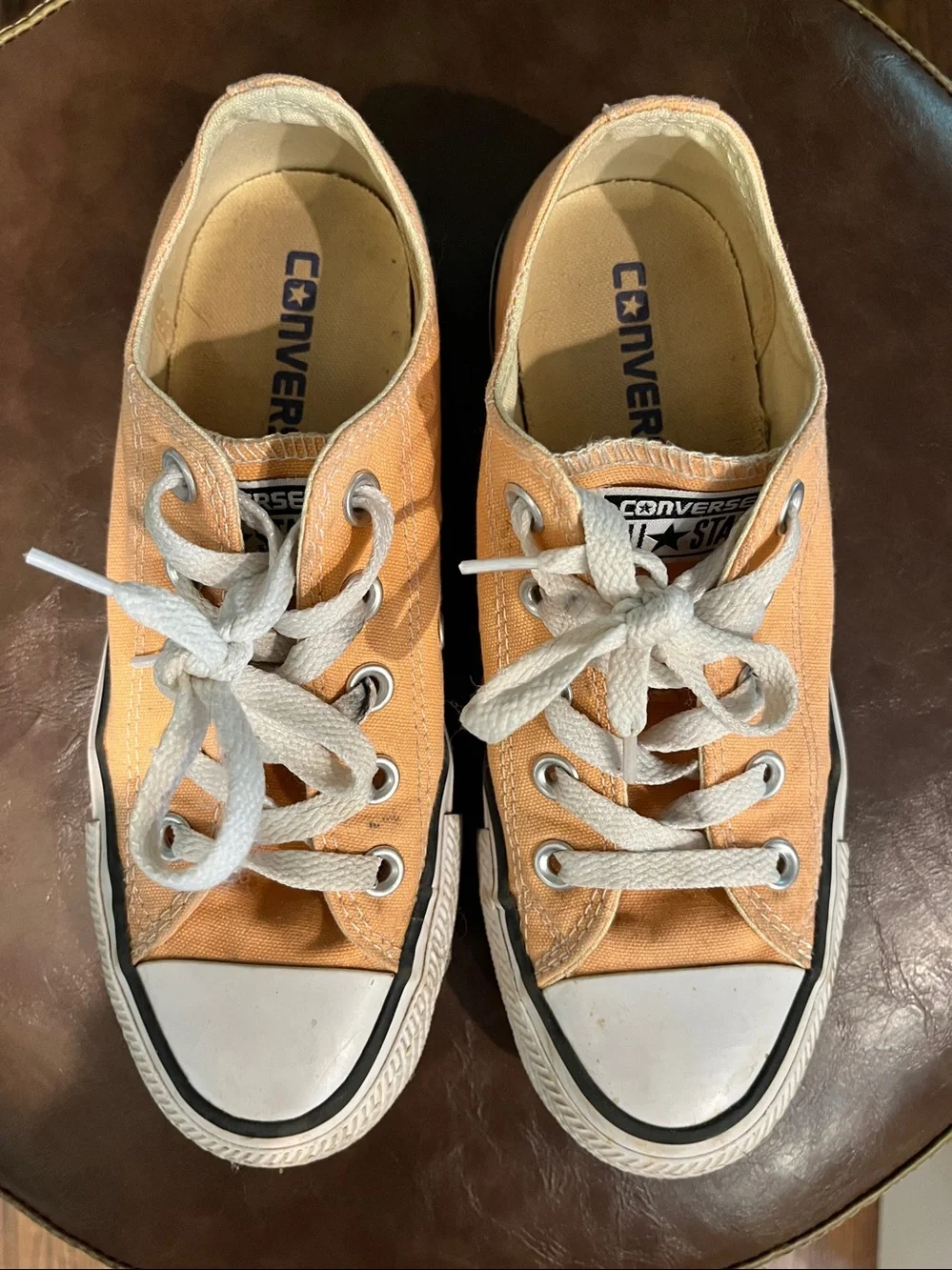 Converse All Star Low Top Sneakers - Peach Canvas - Picture 4 of 9
